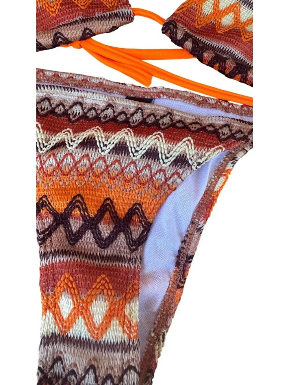 Cider Bohemian Style Crochet Bikini Set & Matching Cover-Up Skirt SMALL